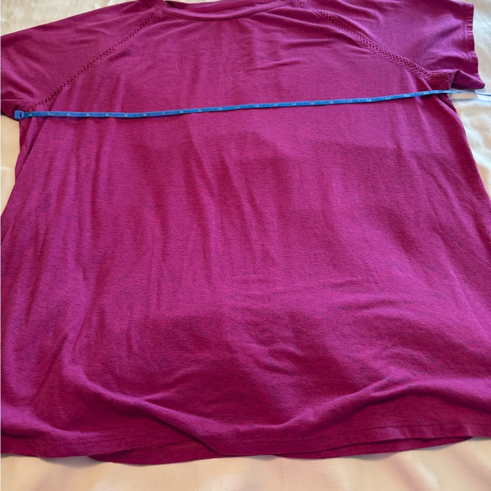 St. John's Bay Magenta Short Sleeve Knit Tee 0X - Picture 4 of 6